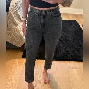 Old Navy O.G. Straight High Rise Black Classic Black Women's Jeans 8